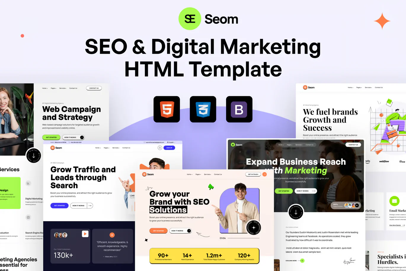 Seom - SEO & digital marketing HTML Template